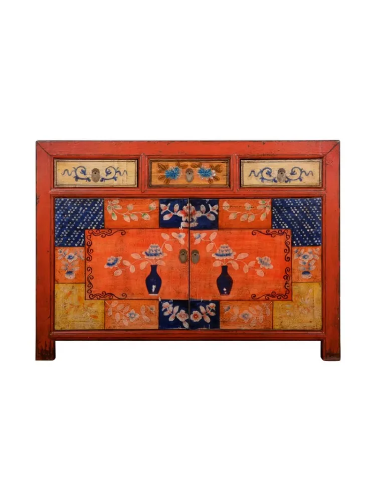 *بوفيه وخزانة جانبية من الخشب المستصلح