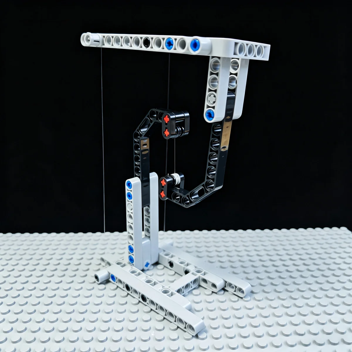 MOC Spannungsskulptur Bausteine Anti-Schwerkraft Unsichtbare Aufhängungskette Physik-Balance-Modell Ausstellungsständer Schreibtisch-Deko – Detail 5