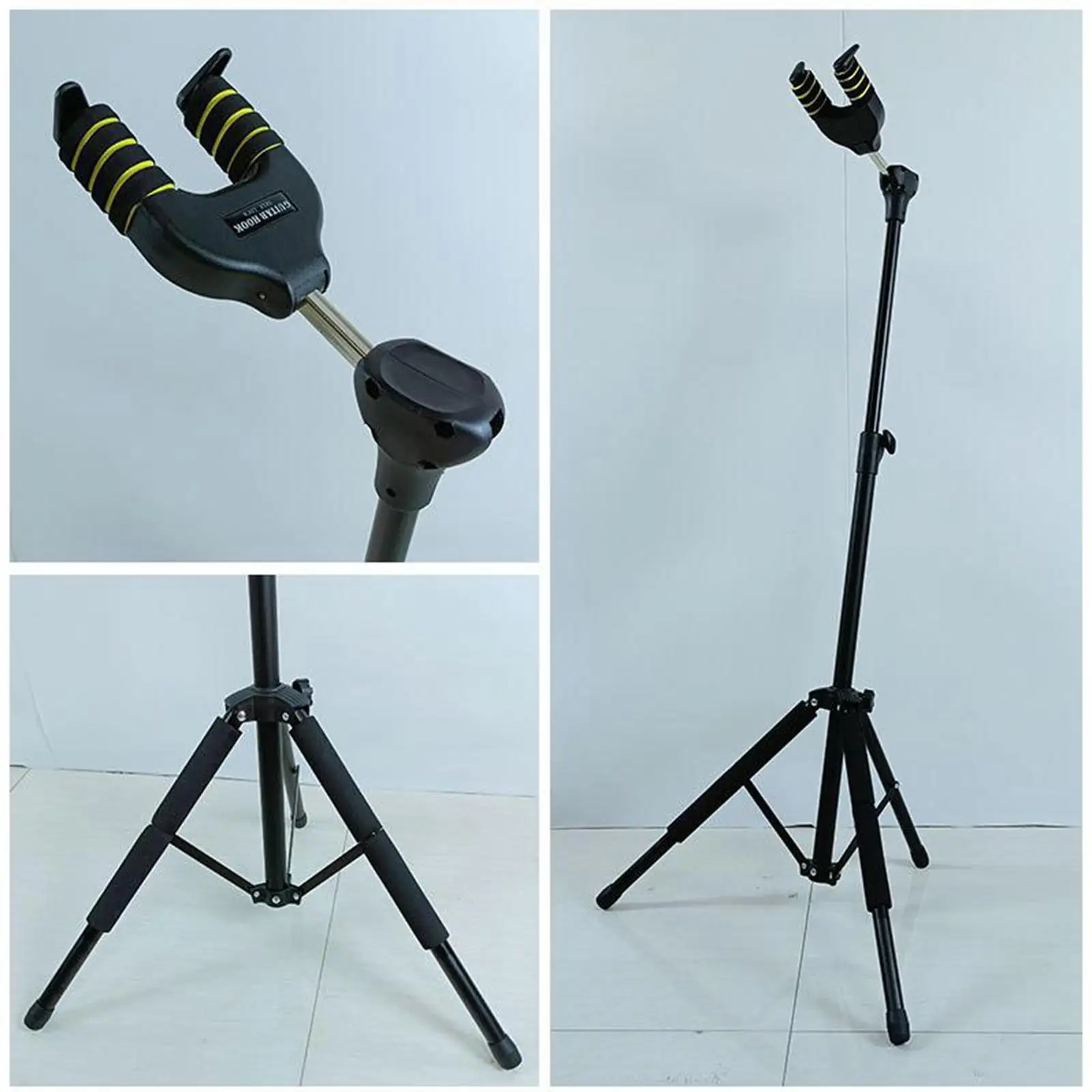 

Professional Bass Stand Foldable ABS Steel Tripod Holder for Violin Ukelele Acoustic Guitar Accessories