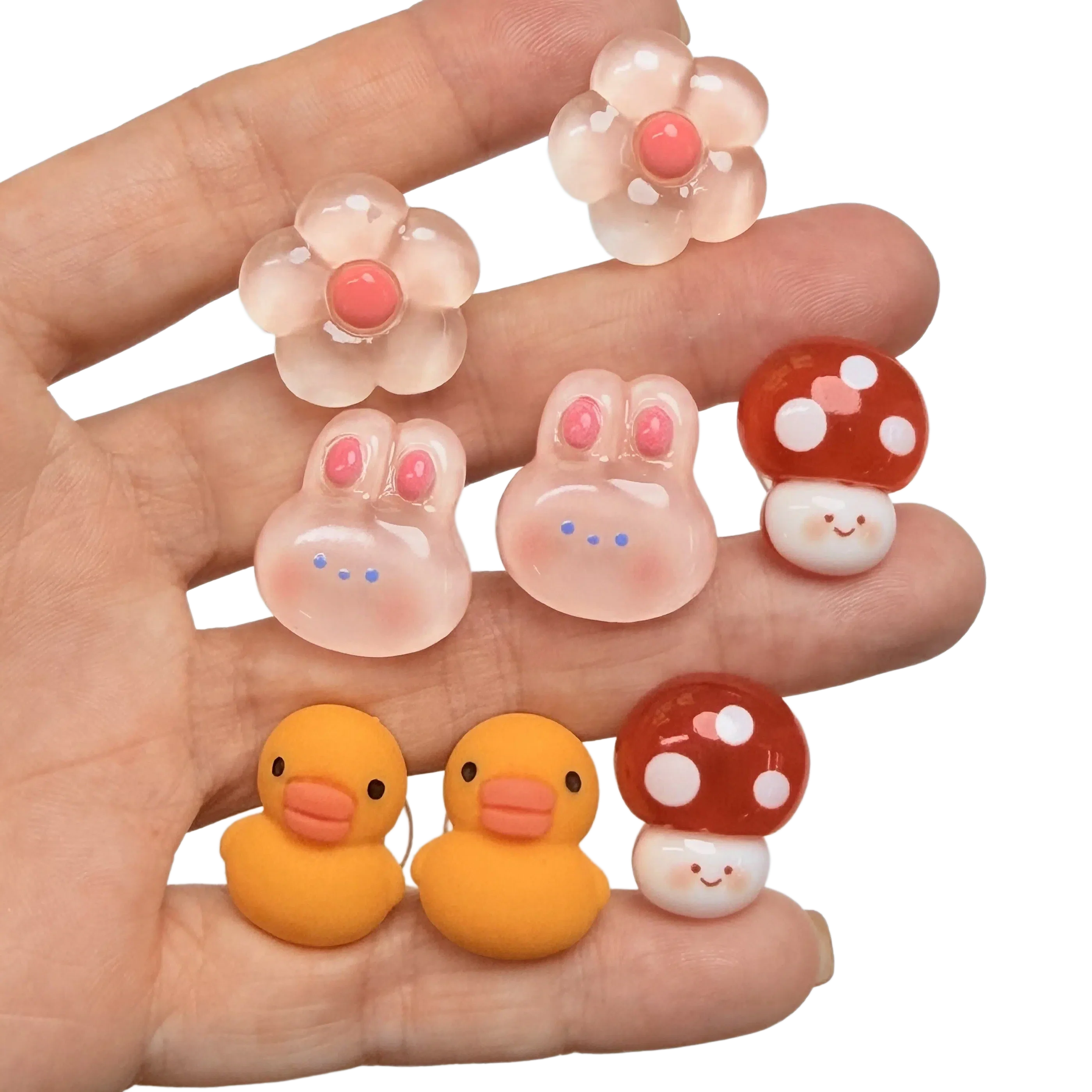 8-30Pcs Flowers Rabbit Duck Sandals Shoes Charms Accessories Clogs Women DIY Garden Shoe Buckle Fit Party Gift