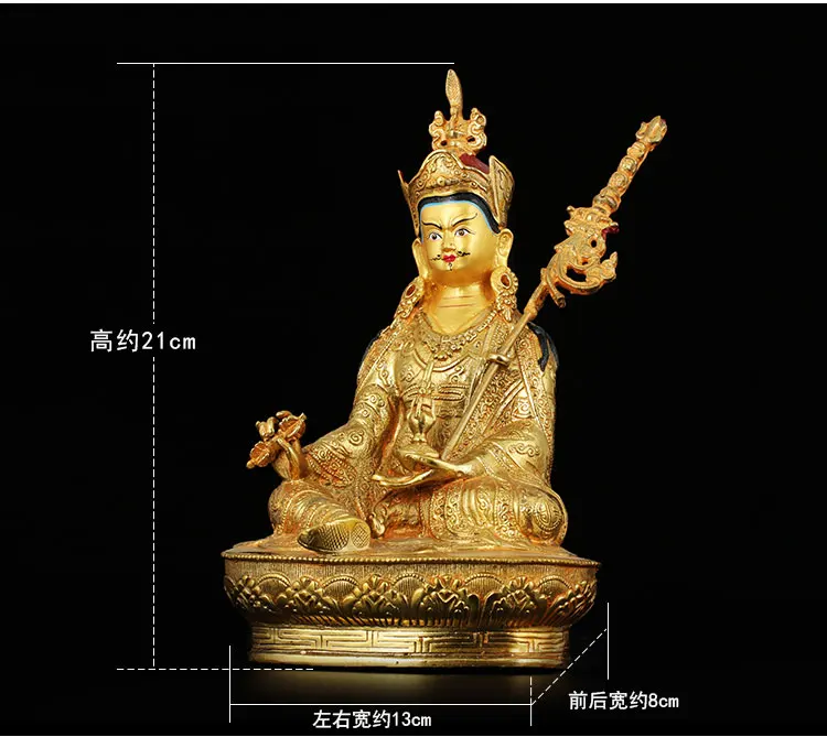 Special Offer # 8 inch HOME Money Drawing efficacious Talisman Buddhism gold Yellow Jambhala Zambala Buddha brass statue