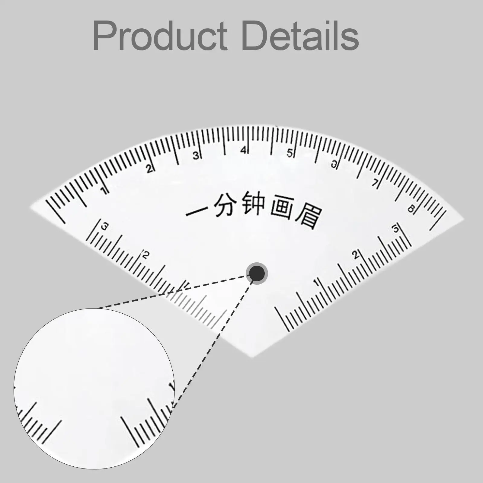 Eyebrow Stencil Ruler Lightweight Accessory with Arch Guide Eyebrow Template