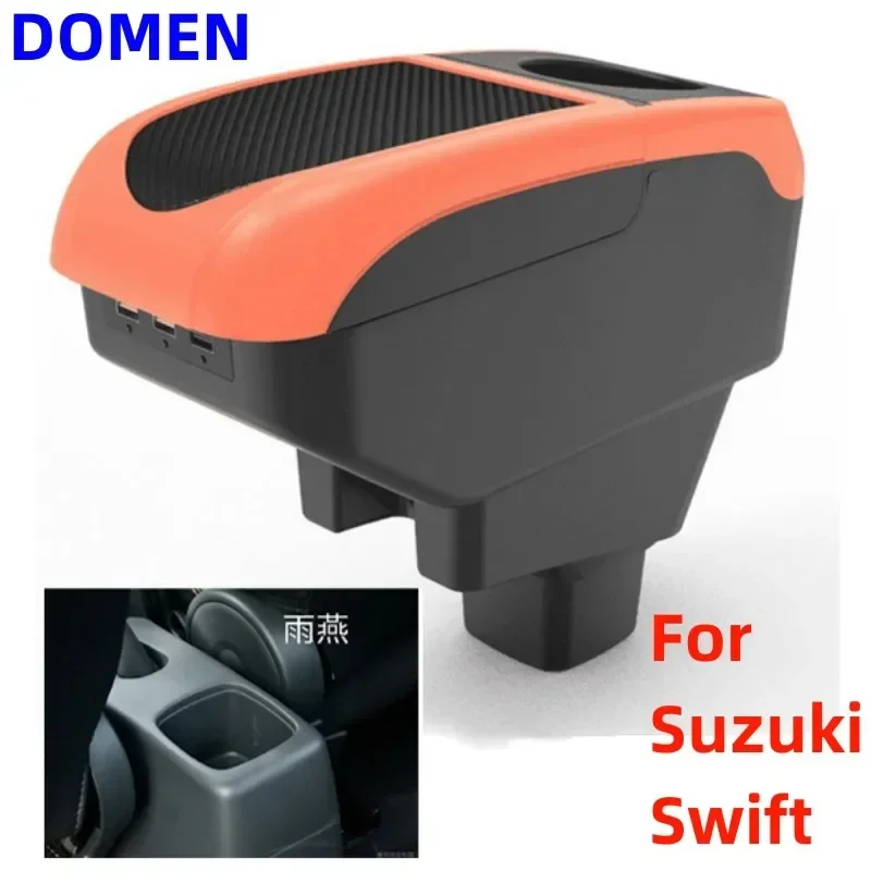 

NEW For Suzuki Swift Armrest Box Special modification parts for the storage box of the car's central armrest box USB 2005-2022