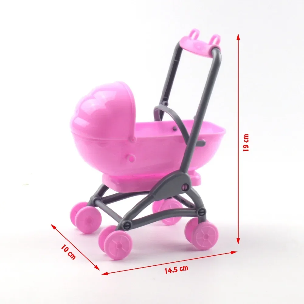 for barbie stroller Assembly Baby Stroller Trolley Nursery Furniture Carts Toys for Barbie Doll Christmas