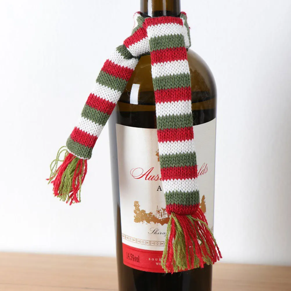 

2Pcs Xmas Wine Bottle Bag Washable Reusable Cloth Christmas Decoration for Home Party Wine Bag Christmas Bottle Decoration