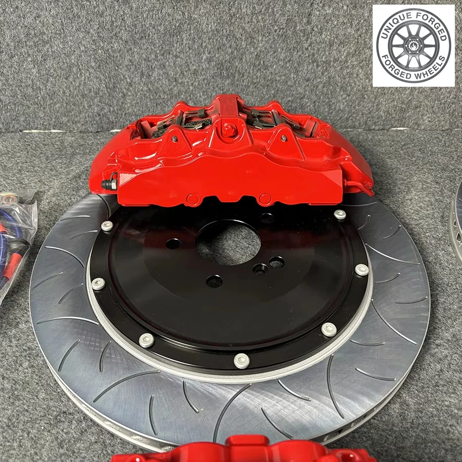 

26 Style Direct Bolt-On Racing Modified 8 Piston Big Brake Kit 8 Pot Caliper For 19 Inch Wheel Upgrade