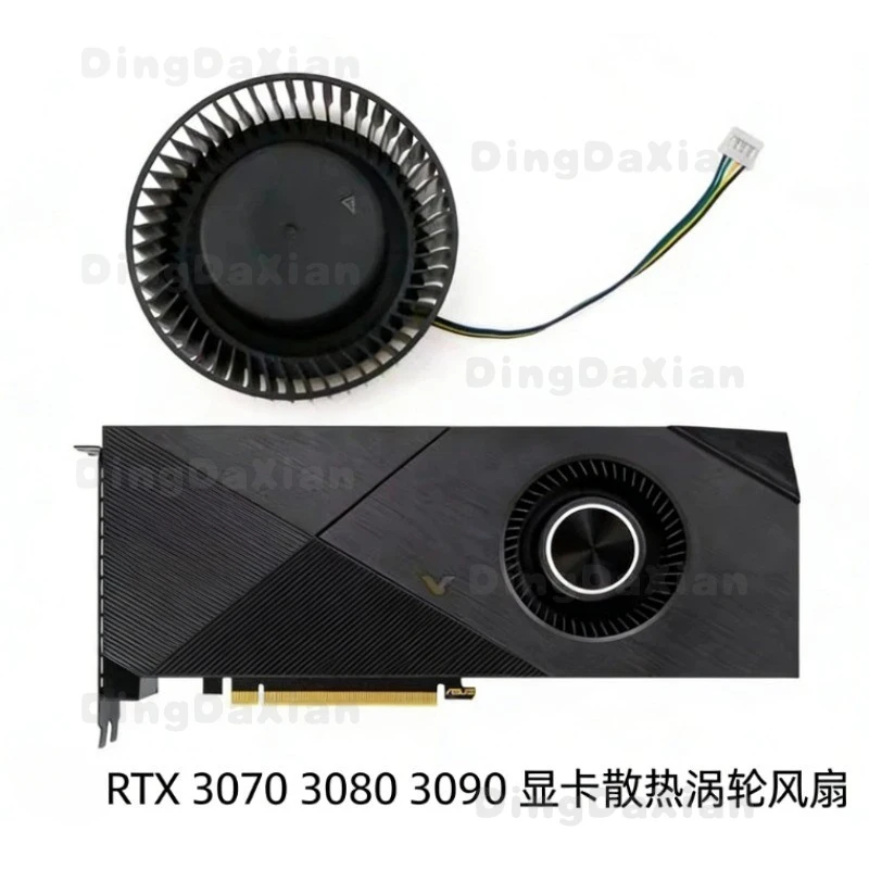 D For ASUS RTX 3070 3080 3090 turbo graphics card turbo cooling fan PLB0725B12HH