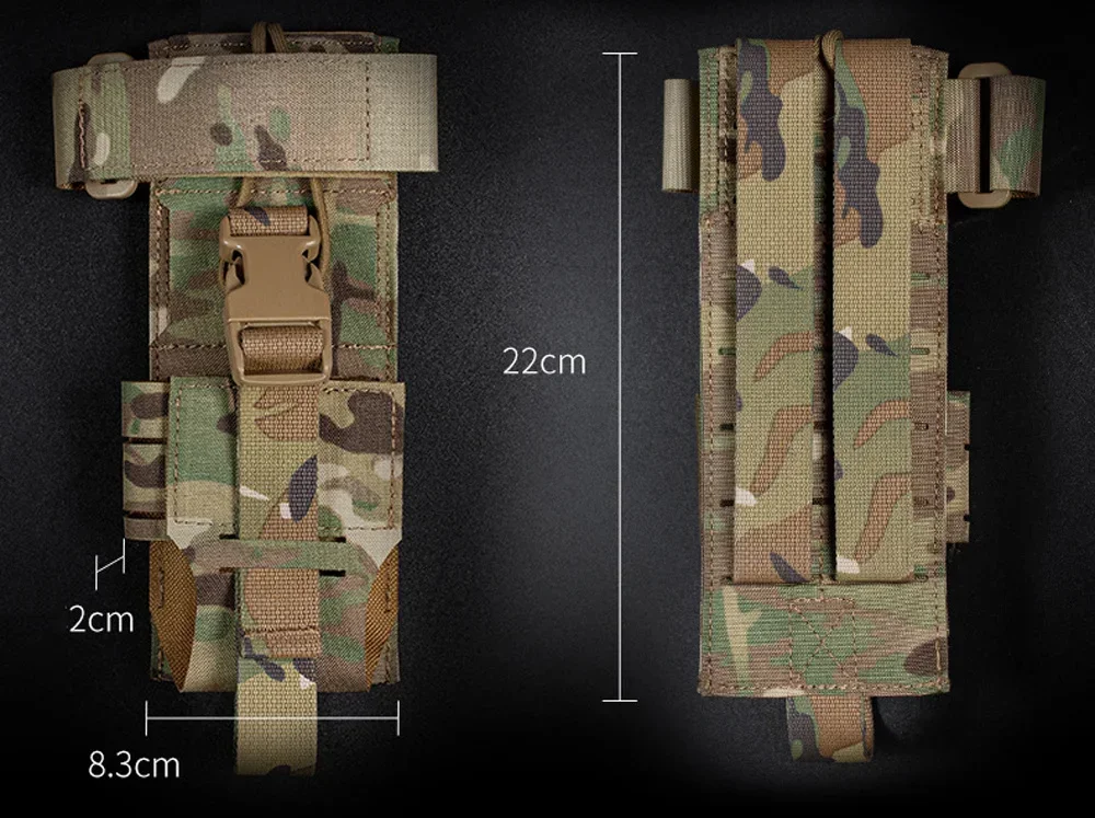 Molle Pouch Radio Case Modulare Schnellverschluss-Multiradio-Walkie-Talkies Verstellbare Aufbewahrung tasche für prc152 – Detail 7