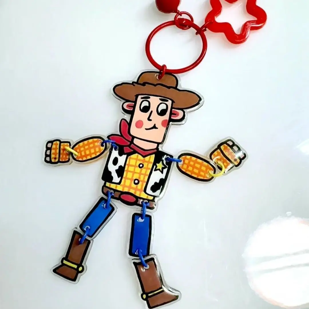 

2026 Cute Cartoon Toy Story Woody Acrylic Charm Portable Backpack Hanging Decor Lovely Present For Classmates Bag Pendant