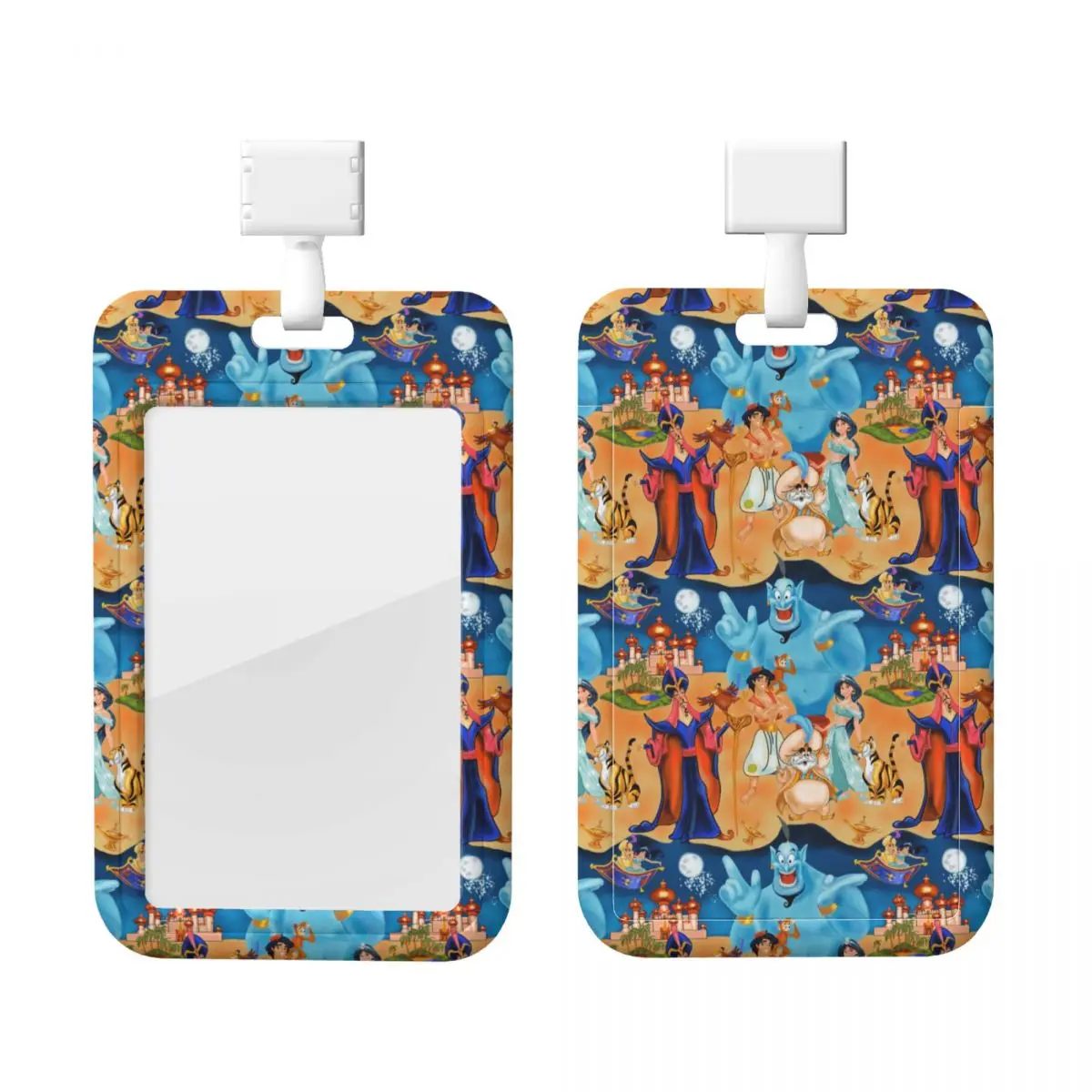 

Пользовательский милый мультяшный держатель для карт Аладдина для офисного держателя для карт, унисекс, шейный ремешок, держатели для кредитных карт, шейный ремешок