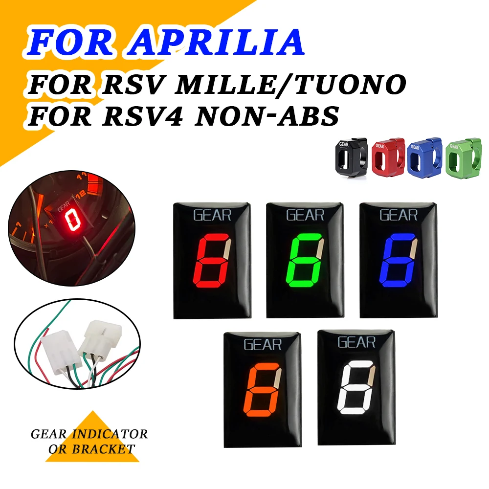 For Aprilia RSV4 Non ABS RS V4 RSV 4 RSV Mille Tuono Motorcycle Accessories Gear Indicator Gear Counter Display Speed Report