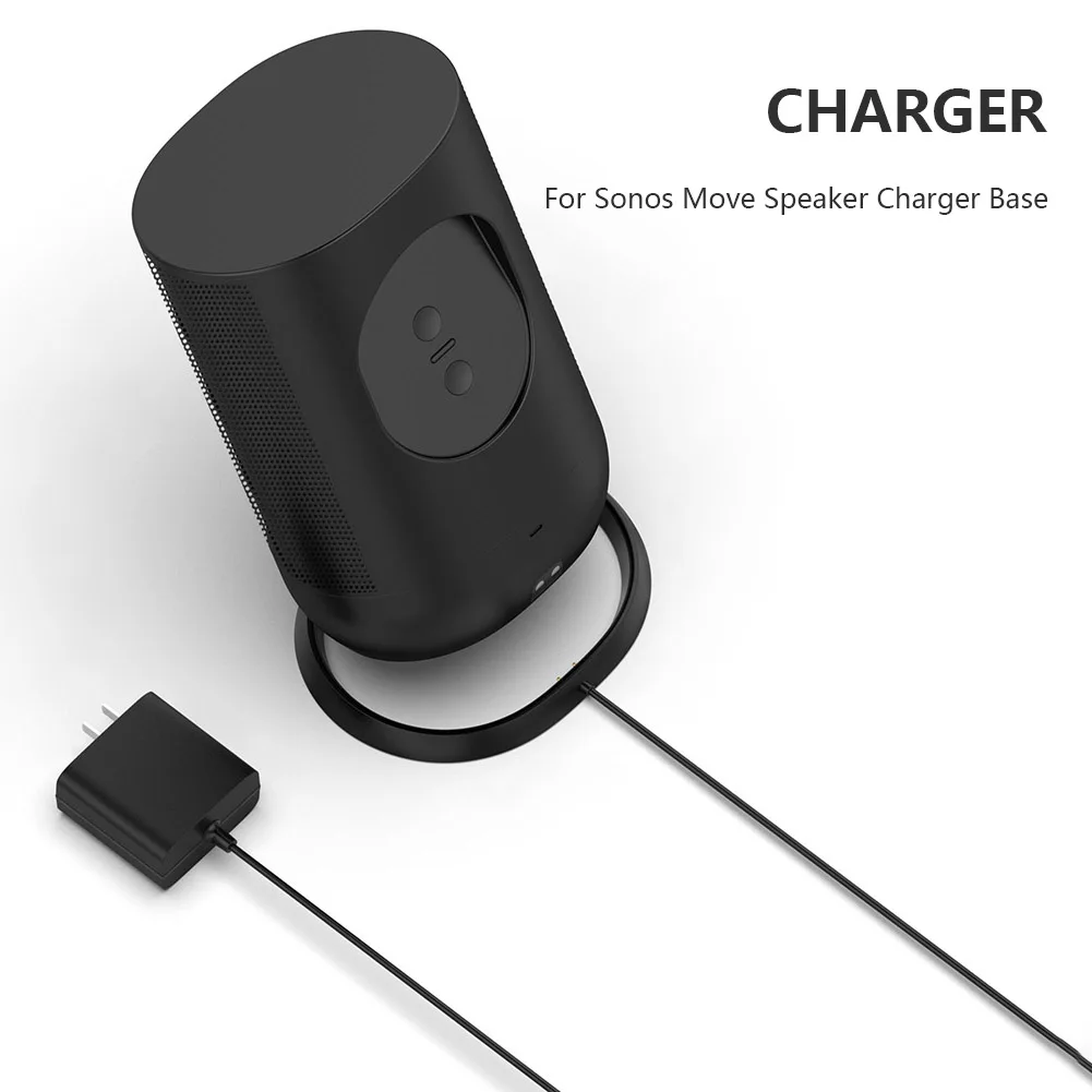 ลำโพงพกพาแท่นชาร์จชาร์จไร้สายที่ชาร์จแบบไร้สายขยับเพิ่มพลังป้องกันการรบกวนสำหรับ SONOS move