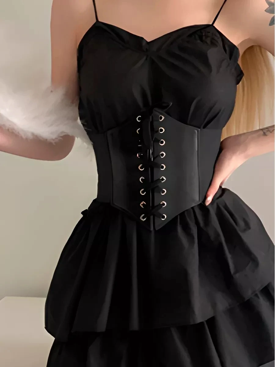 Corset femme gaine amincissante Sexy large ceinture en cuir Cummerbunds sangle ceintures pour femmes taille haute minceur Corsets et Bustiers