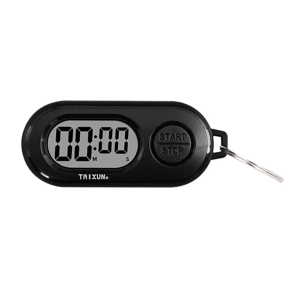 1/2/3 Stück Digitaler Stoppuhr-Timer Schlüsselanhänger, Kleiner LCD-Bildschirm Elektronische Uhr, Tragbarer Countdown-Timer Zubehör für Taschen-Schlüsselring – Detail 2