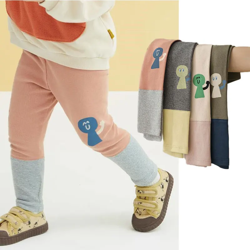 Baby Patchwork Leggings Elastic Cartoon Pants for Boys Girls Children Casual Trousers Toddler Skinny Underpants Baby Clothing