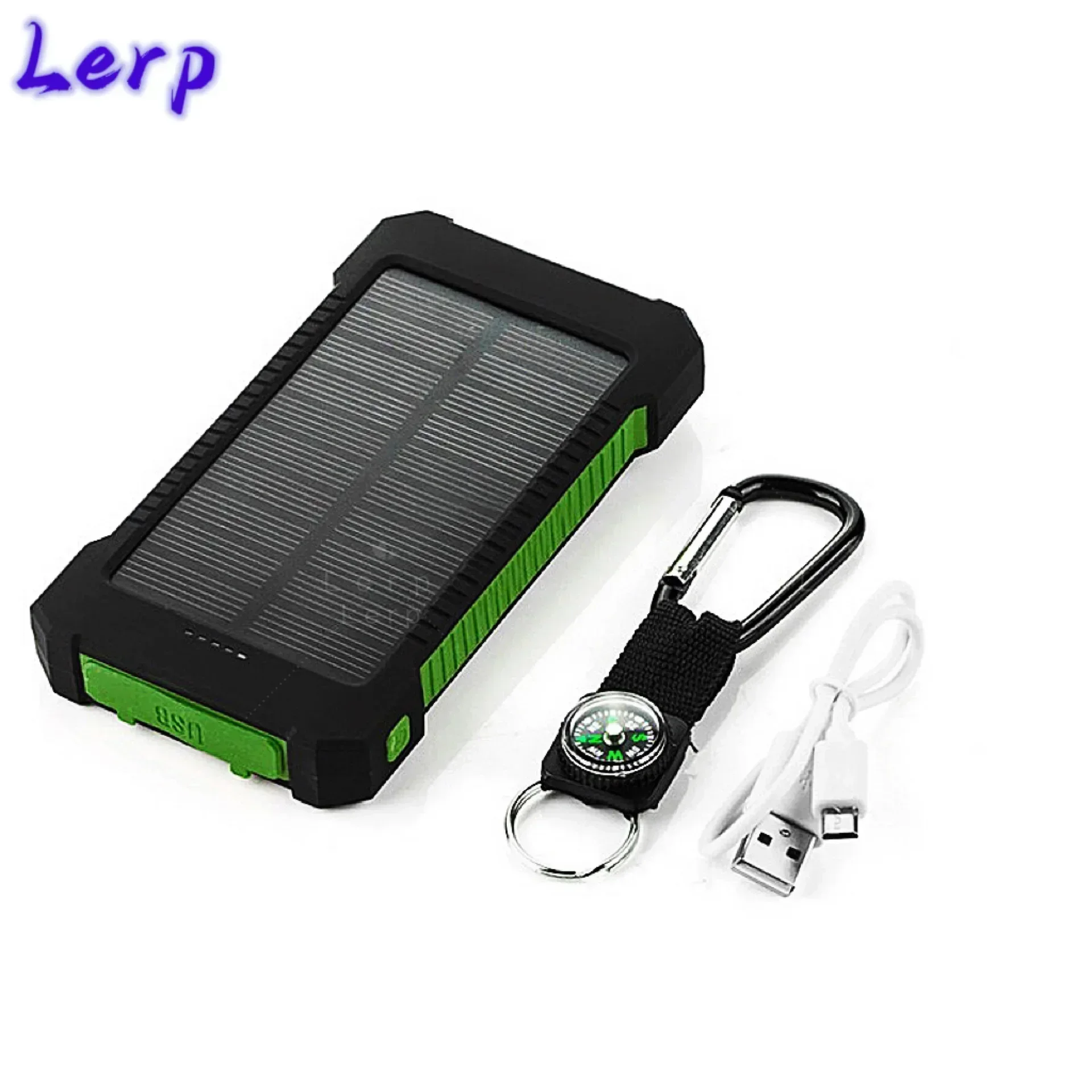 Lerp- Solar Power Ladebank 30000 mAh Tragbares universelles mobiles Netzteil