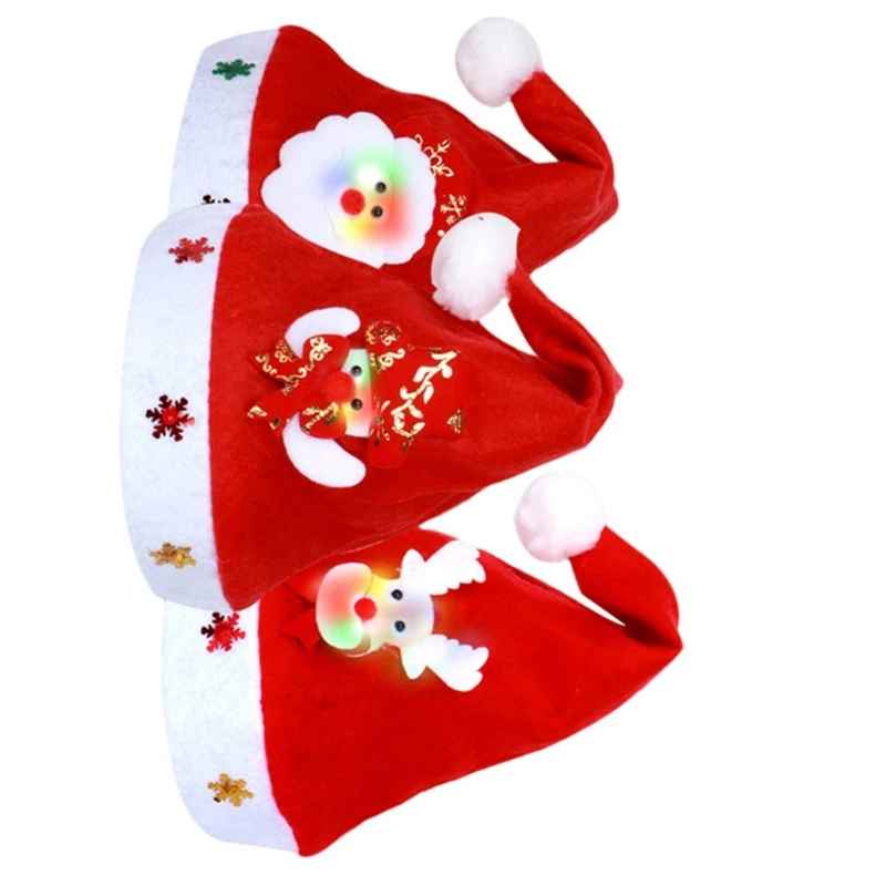 Kerstfeesthoed Bobble Kerstmuts Feesthuisdecoratie Kerstmankostuum Dropsale