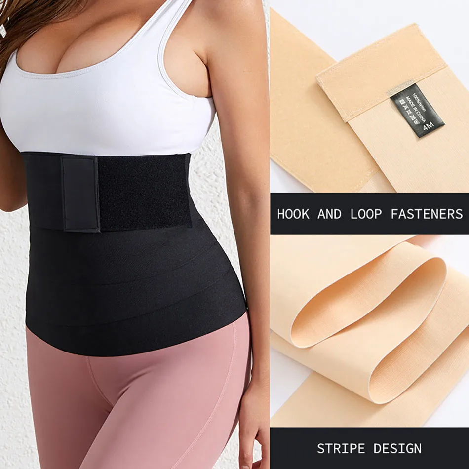 Women Sports Belt Collection Velcro Elastic Wrap Abdominal Strap Binding Strap Waistband Trainer Reducing Belly Bands