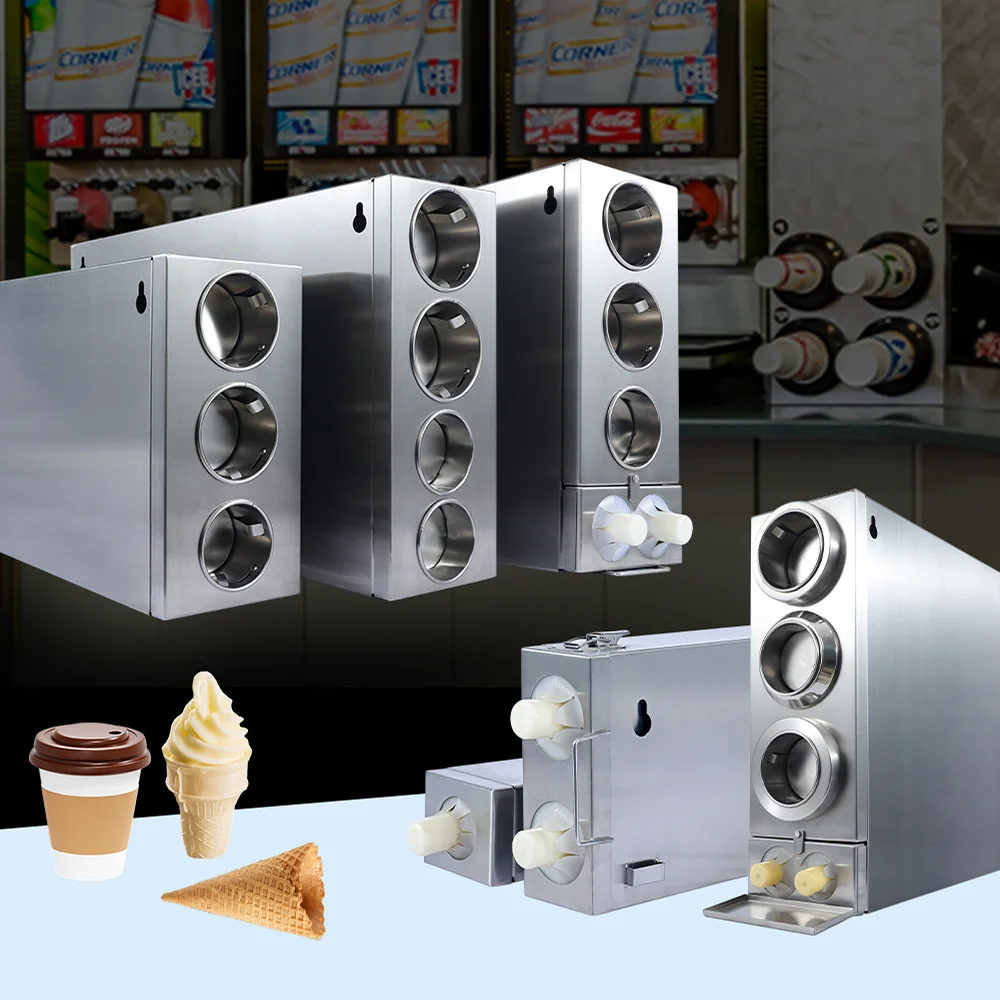 Factory Best Commercial Stainless Steel Vending Automatic Paper Adjustable Coffee Cup Dispenser