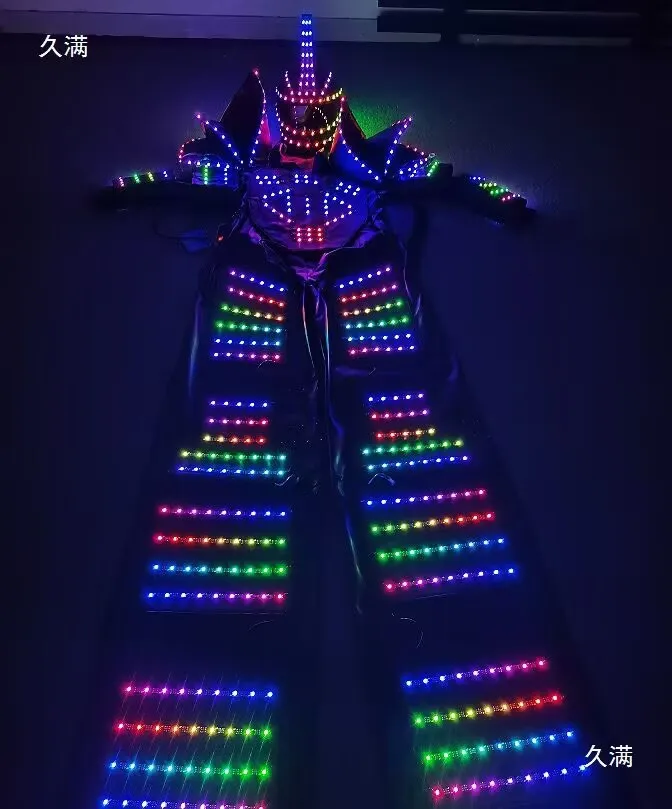 Zancos de Robot LED con control remoto Digital, disfraz de andador puesta en escena, club nocturno, DJ, disfraz de halloween para mujer