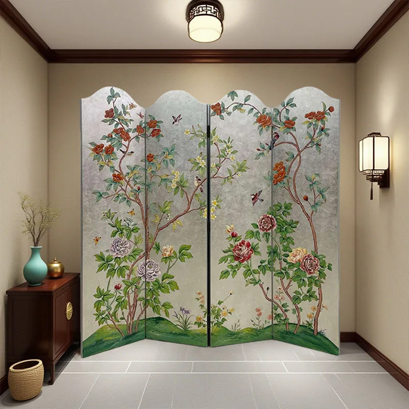 

Painted living room villa entrance porch decorative screen partition