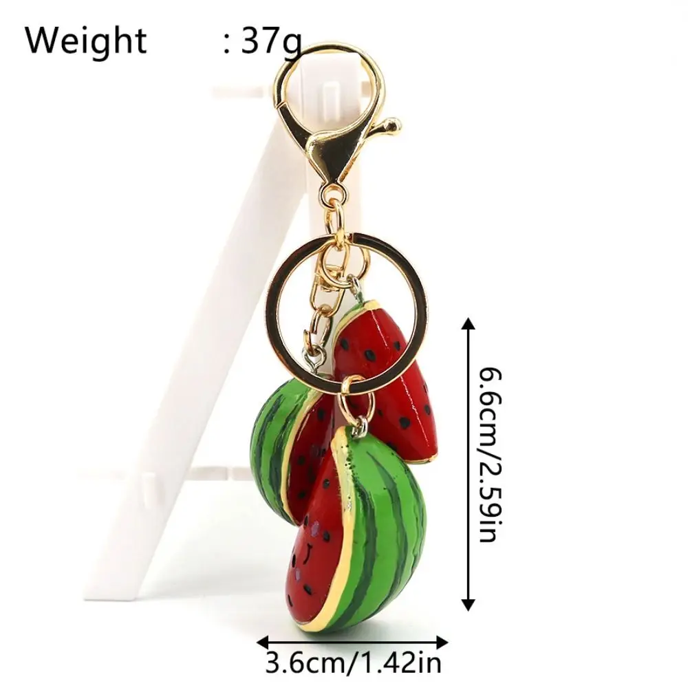 Food Theme Resin Durian Key Chain Novelty Unique Food Keyring Cute Keychain Ornaments Backpack Decoration