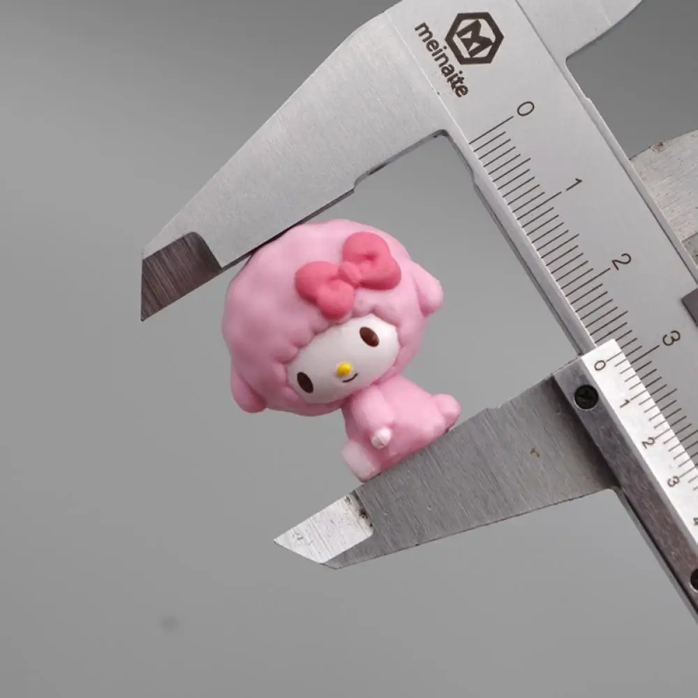 My Melody Sweet Sheep Sanrio Cute Doll Pink Set of 6 Diy Accessories Phone Case Cake Diy Handmade Pvc Material 3Cm Anime Figure