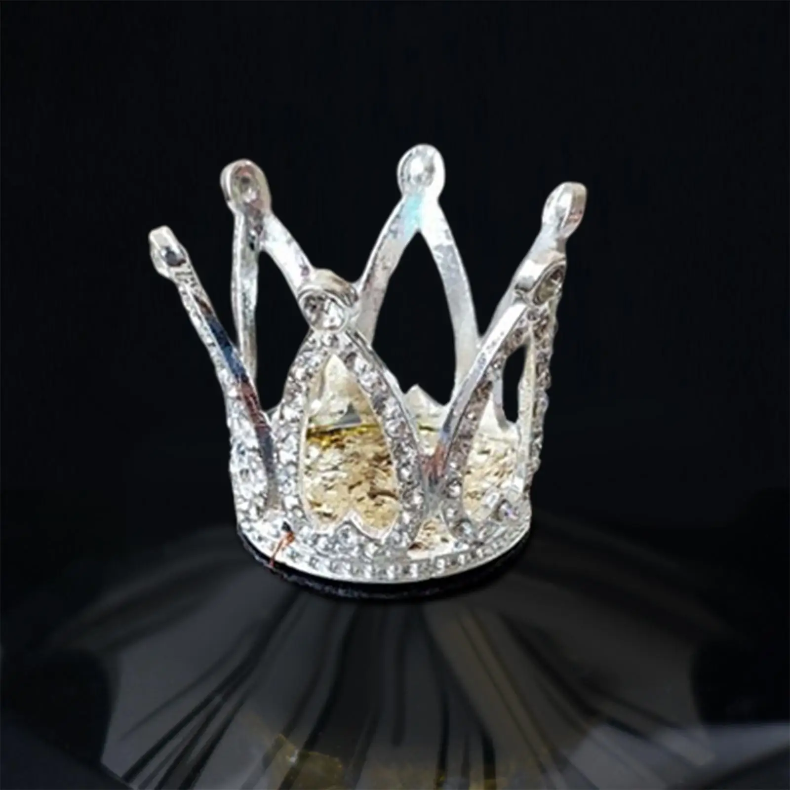 Creative Motorbike Helmet Crown Decoration Alloy Rhinestone Cute Helmet Accessory for Motorcycle Bicycle Snow Sports