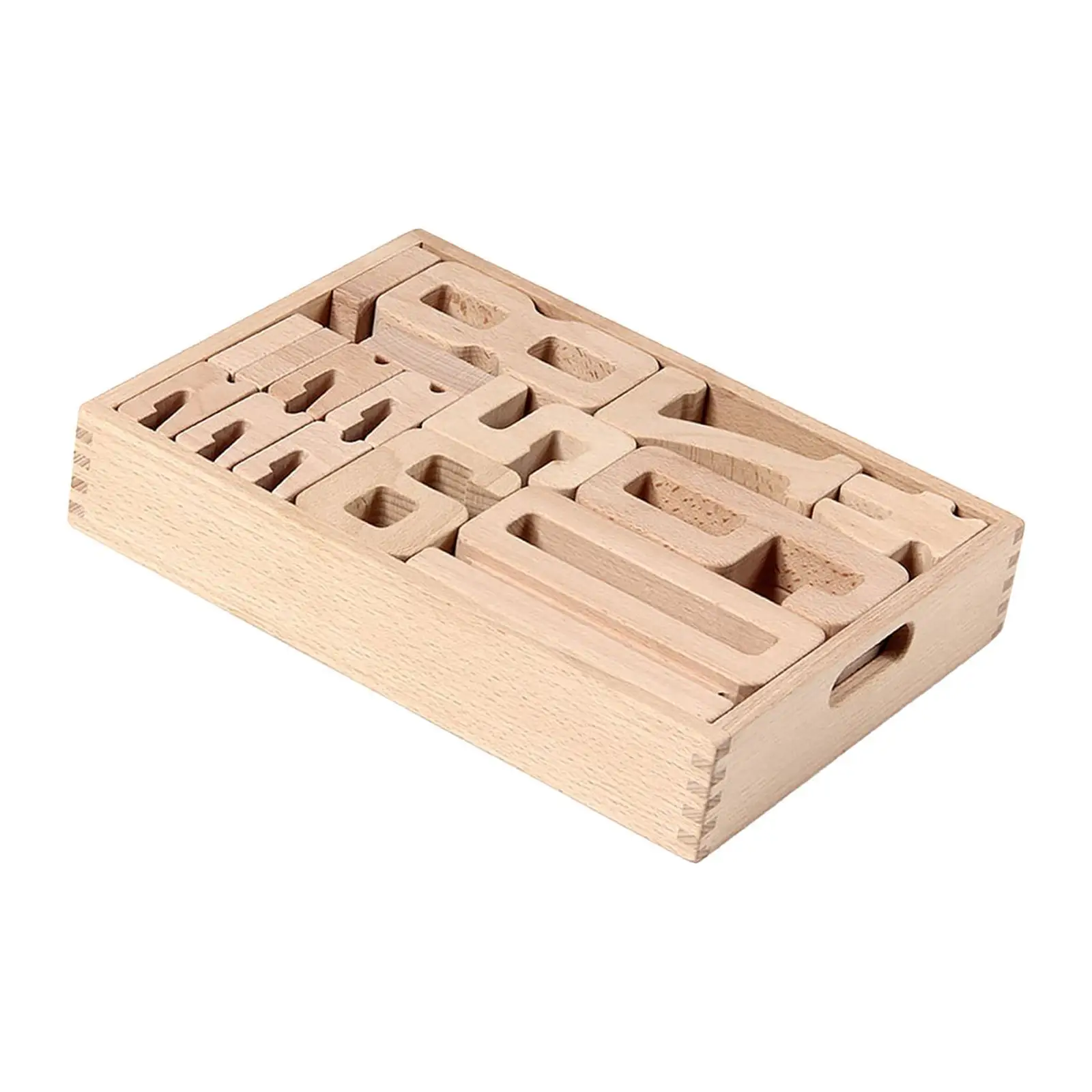 

Wooden Building Blocks Stacking Blocks Sensory Toy Fine Motor Skills Preschool Montessori Toys for Boys and Girls Ages 2-8