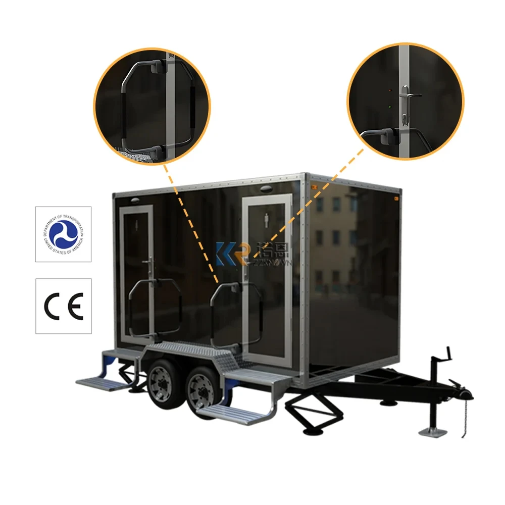 Factory Outlet Multiple Colors Container Restroom House Mobile Toilet Trailers Portable Public Toilet