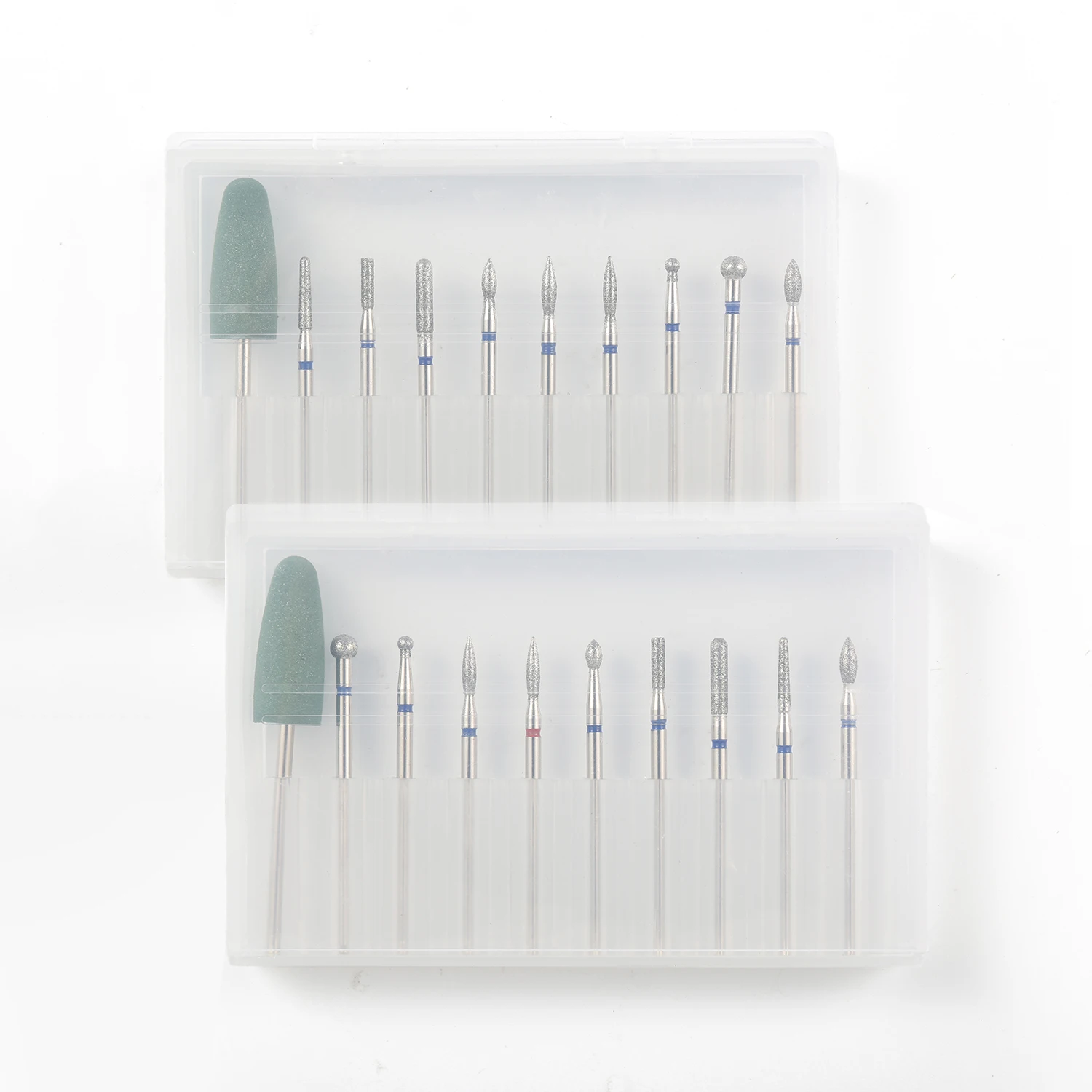 10PCS Nail Drill Bits Milling Files Rotary Burr Tools for Manicure Pedicure Gel Cuticle Removal Electric Tool for Salon Manicure