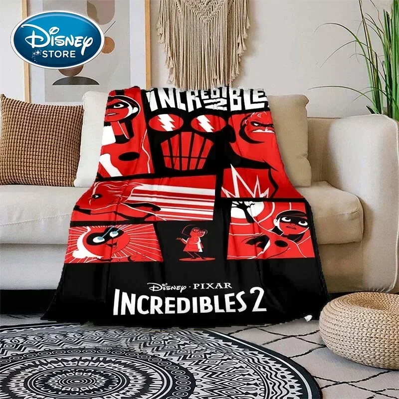 Disney The Incredibles Pattern Throw Blanket Light Weight Blanket for Living Room Bedroom Kidsroom Warm Blanket Christmas Gift