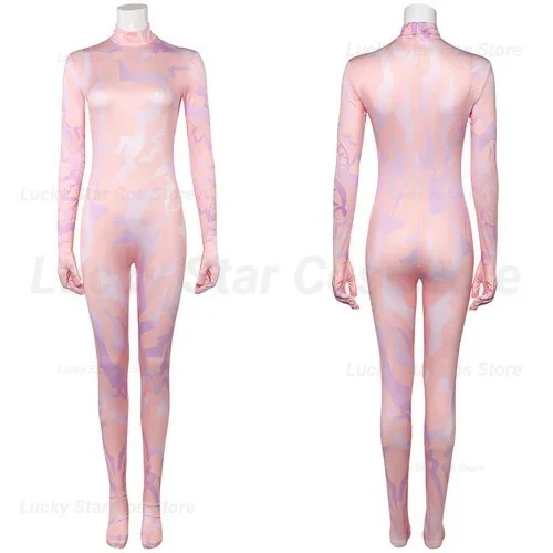 

Demon Cosplay Hunters Outfits Rumi Costume Kpops Colorful Tattoo Jumpsuit Performance Halloween Devil Bodysuit Anime Role-play