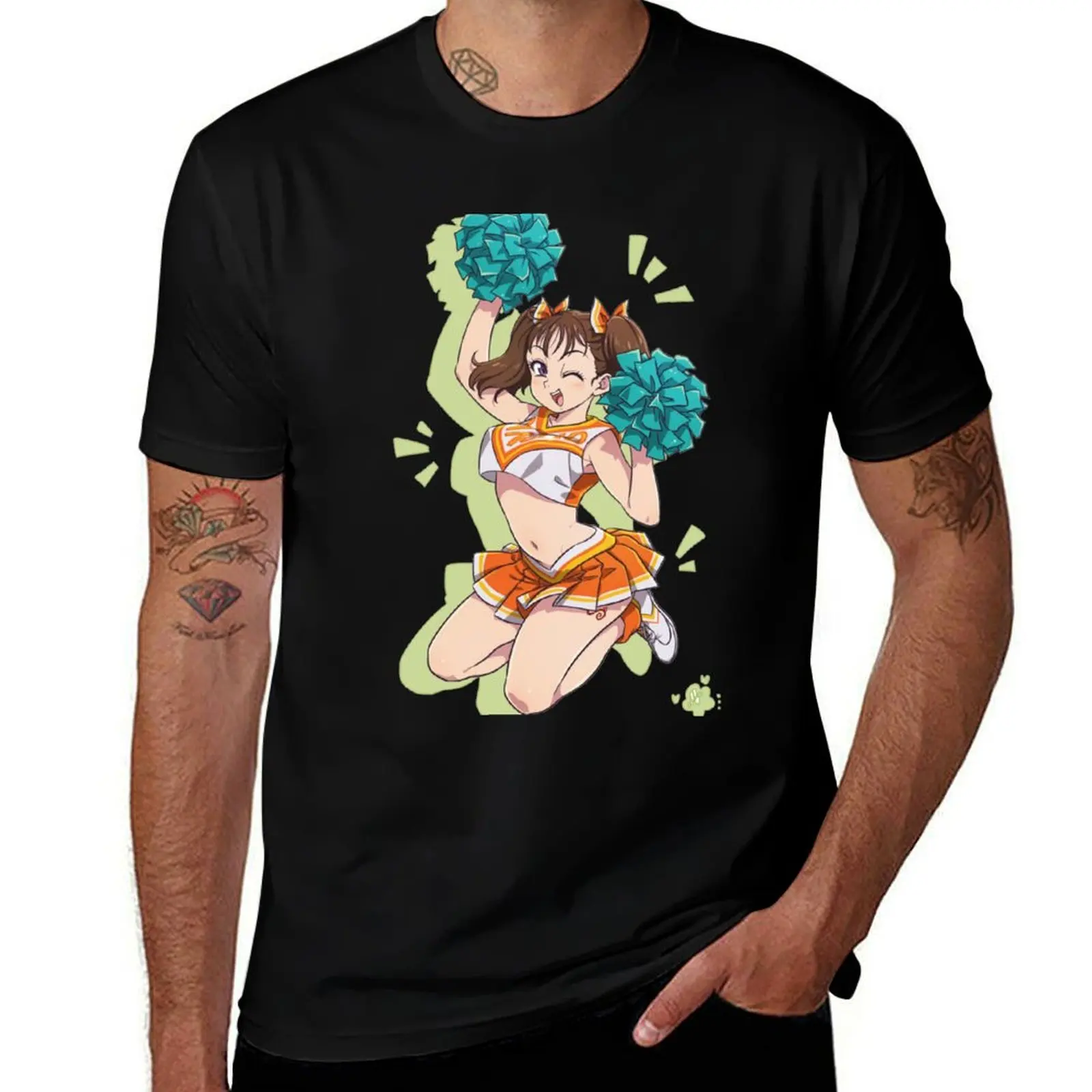 Diana cheer leader T-Shirt Vintage Style Printed Top