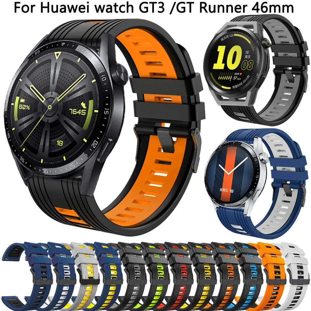 Easyfit Silicone Band For HUAWEI WATCH  GT3 GT2 GT 2 3 pro runner 46mm Active 22mm Smart Watch Strap Gt2 pro Wristbands Bracelet