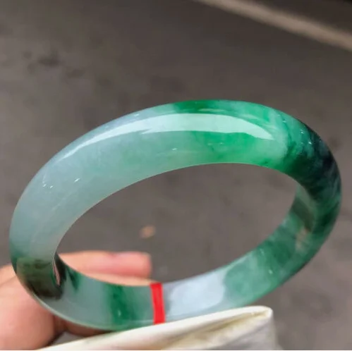 Real Certified Grade AAA Emerald Green Burma Jade Jadeite Bracelet Bangle 58mm