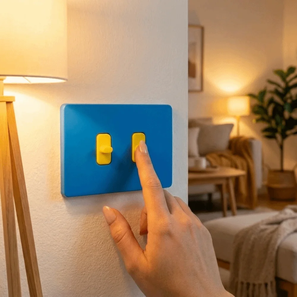3D Printed Wall Switch Cover Dustproof Lightweight Switch Protector Smooth Surface Easy To Clean Decorative Switch Cover