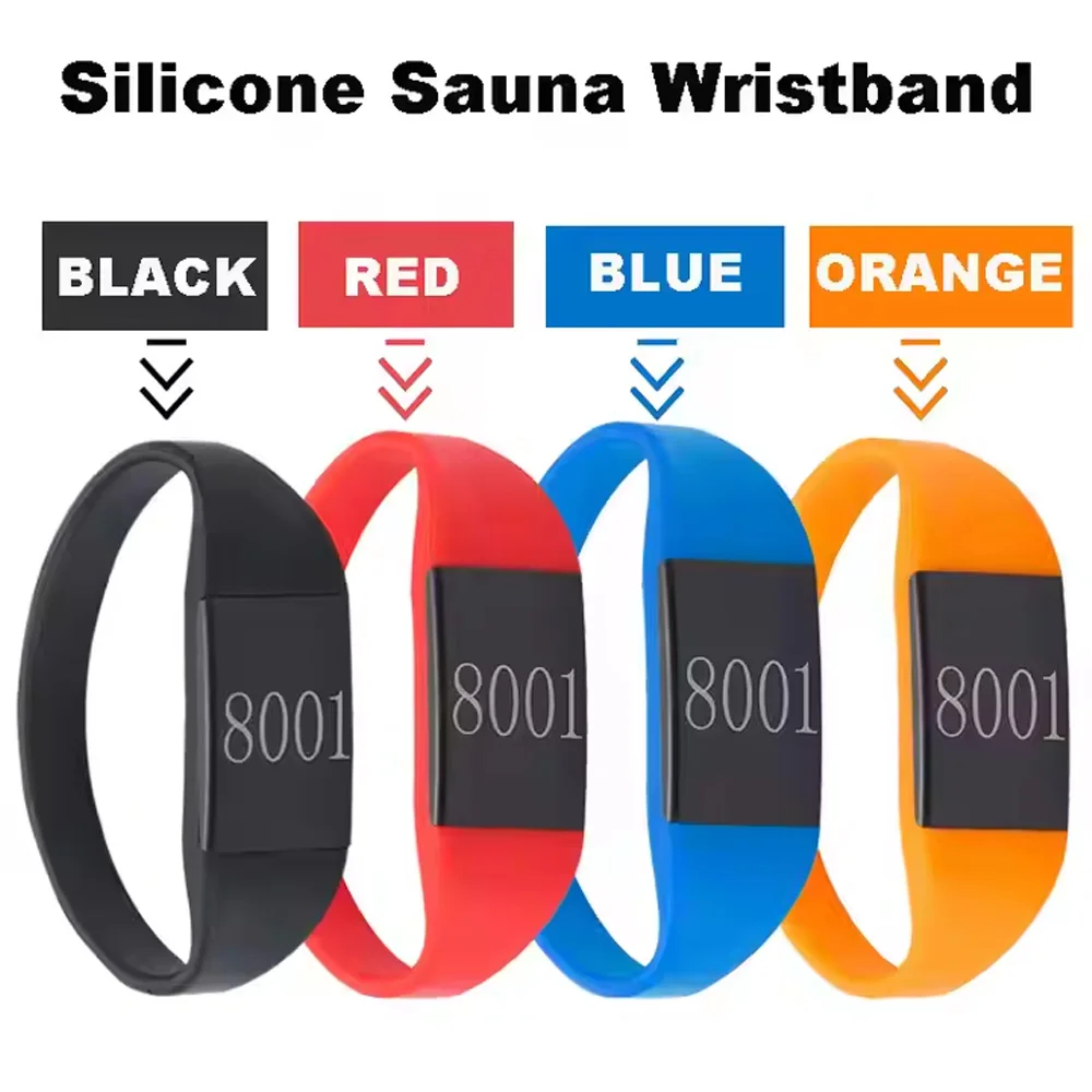 Waterproof ID Wristband Key Card - IP68 Silicone Bracelet for Electronic Pool Lockers/Sauna/GYM, Chlorine-Resistant & High Tem