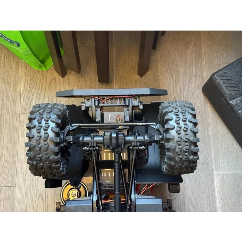 アップグレードされた調整可能な金属製ステアリングタイロッドリンケージリンクロッド、CrossRC EMO XX 恐竜 1/6 スケール RC ロッククローラートラック用
