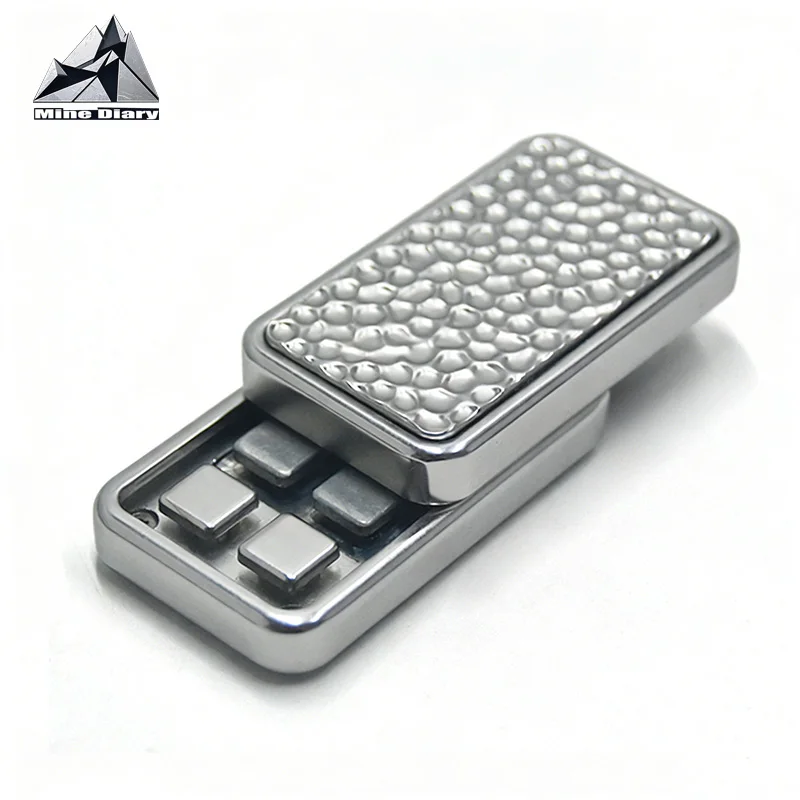 Curseur de poussée magnétique EDC Fidget jouets en alliage de Zinc mode soulagement du Stress jouet TDAH Concentration jouet bureau loisirs Fidget Spinner