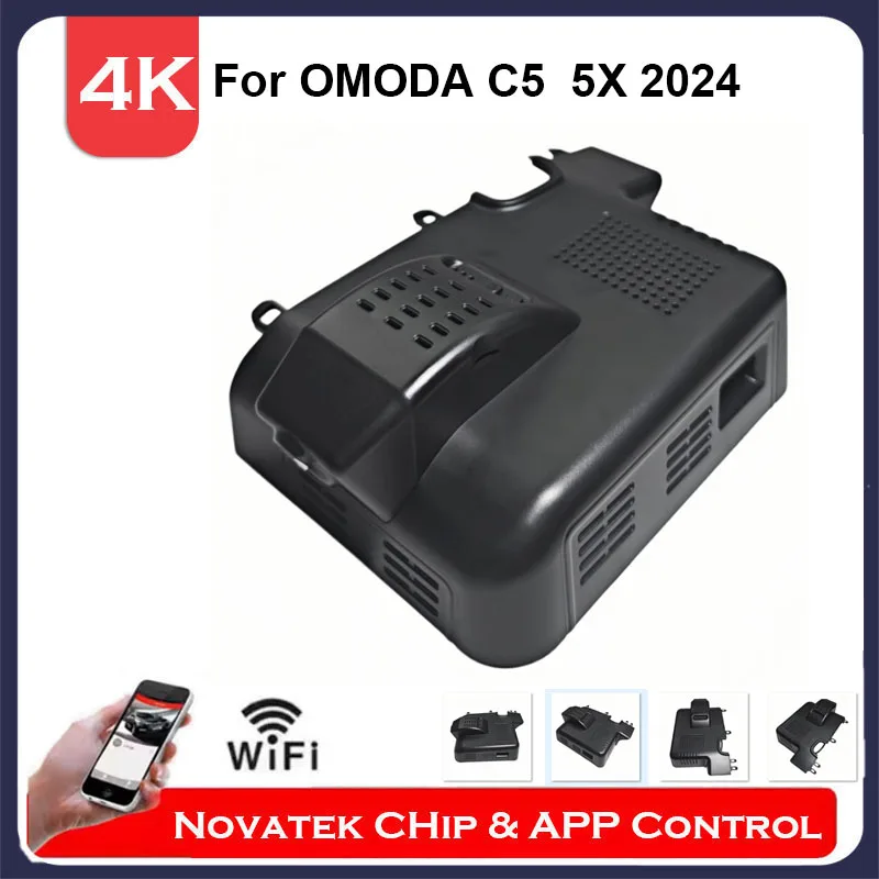 

4K HD Front And Rear Camera For Chery Omoda 5 C5 5X Deluxe 2024 2025, Original Dash Cam With Wireless& G-sensor & App Control