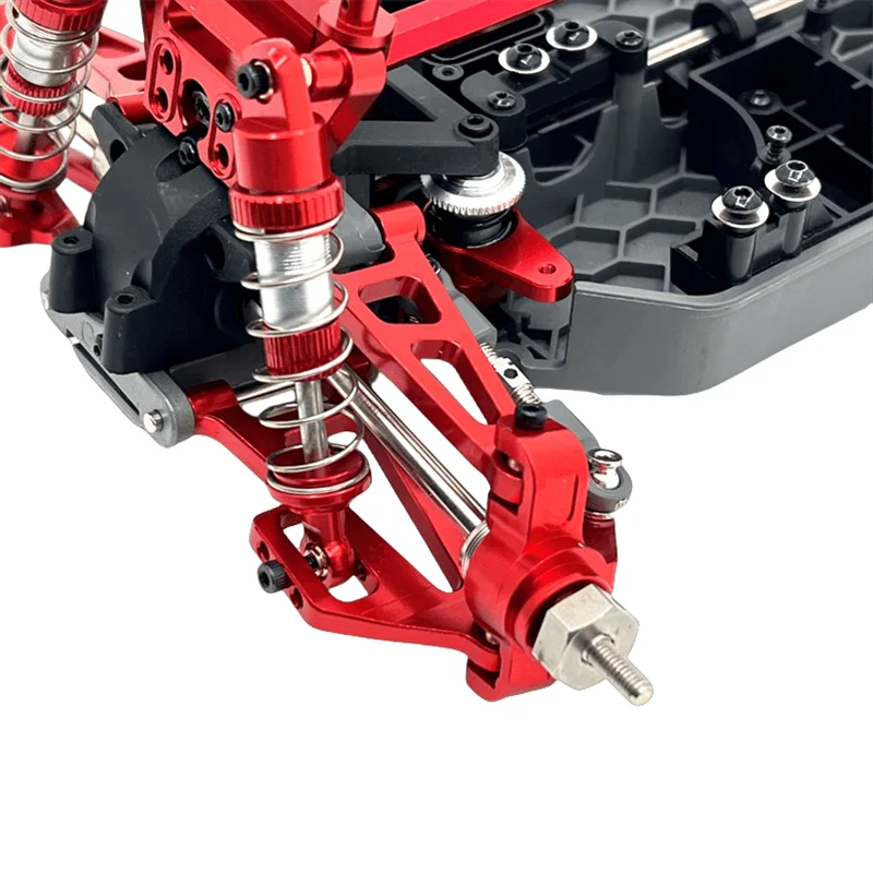 MJX 14207 14208 1/14 RC Car Parts Metal Modification Upgrade Kit Rear Cup Shock Absorber Brackets Front Steering Cup Bearing