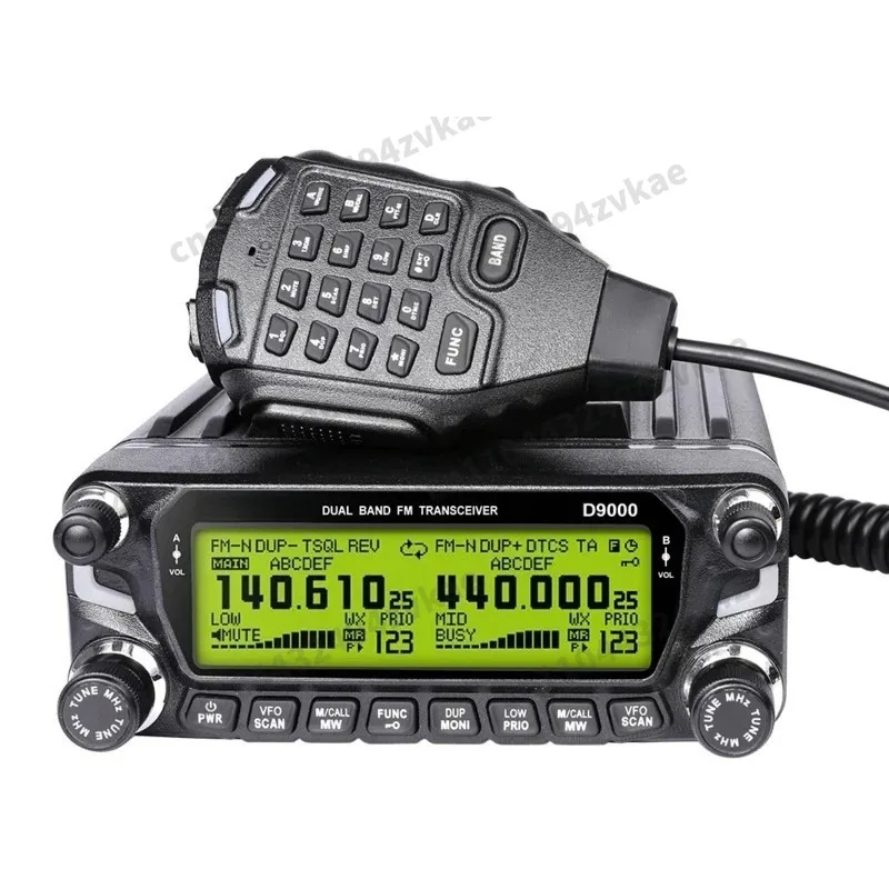 D9000 Dual Band Car Mobile Radio 50W Amateur Radio Car Walkie Talkie Aviation Band AM Reception Relay Function