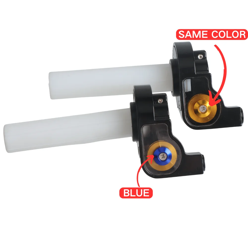 Visible Quick Twist Throttle Handle Grips 7/8 Inch 22mm Compatible with Pit Bike ATV XR50 CRF50 70 KLX TTR GPX (Only Cable)