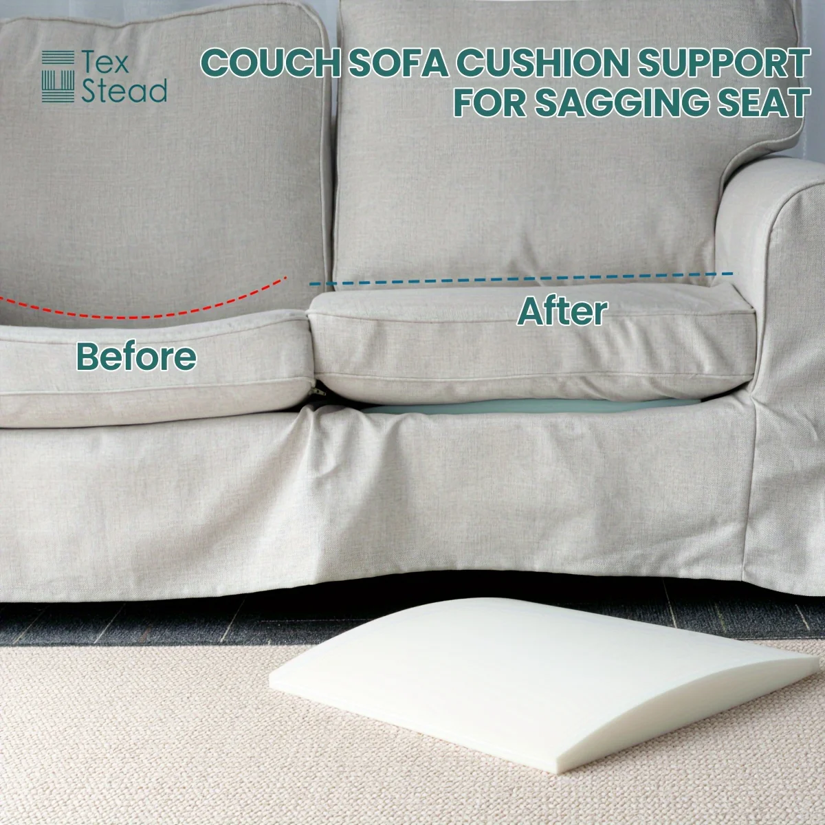 1 pc firm and solft （25D/40D）Couch Sofa Cushion Support for Sagging Seat Arched Furniture Seat Under Cushion Sag Repair