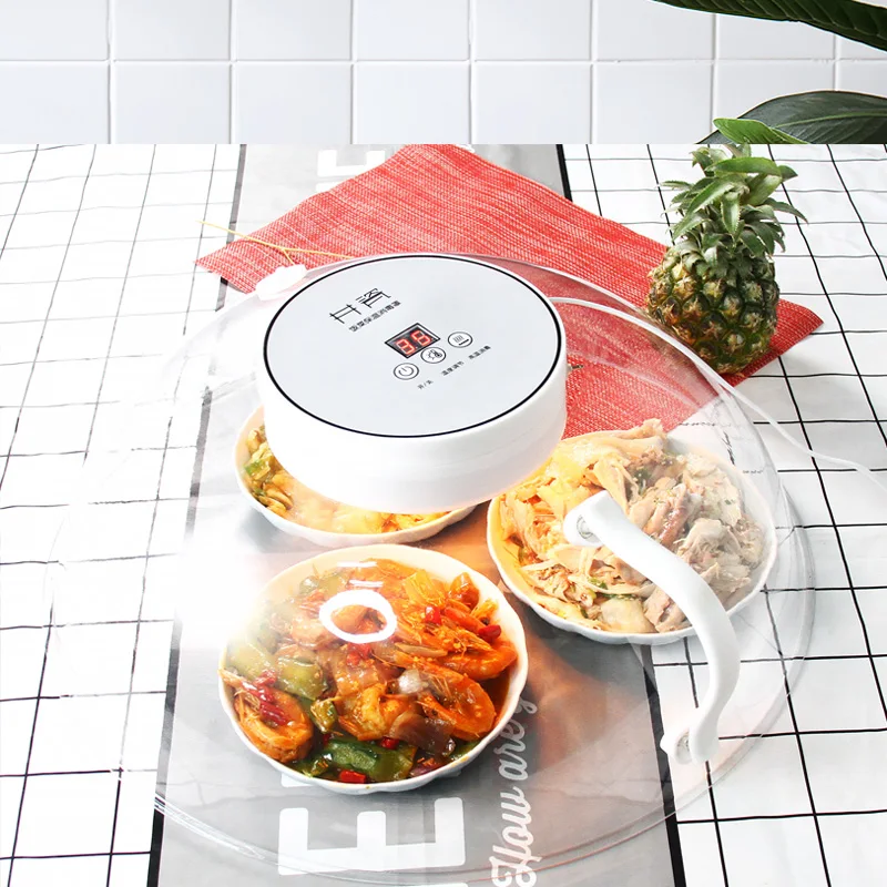 Refeição inteligente preservação do calor temperatura constante multifuncional aquecimento elétrico refeição cobertura uv sanitizing box