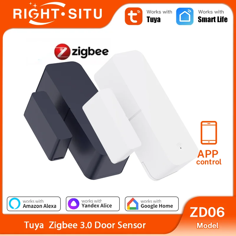 

Tuya Zigbee 3.0 Door Window Sensor Contact Sensor with SmartLife Alexa Yandex Zigbee2Mqtt ZHA