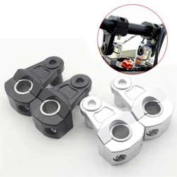22mm / 28mm Universal Aluminum Motorcycle Handle bar Clamp Handlebar Riser Adjustable For Honda Kawasaki Suzuki Ducati Triumph