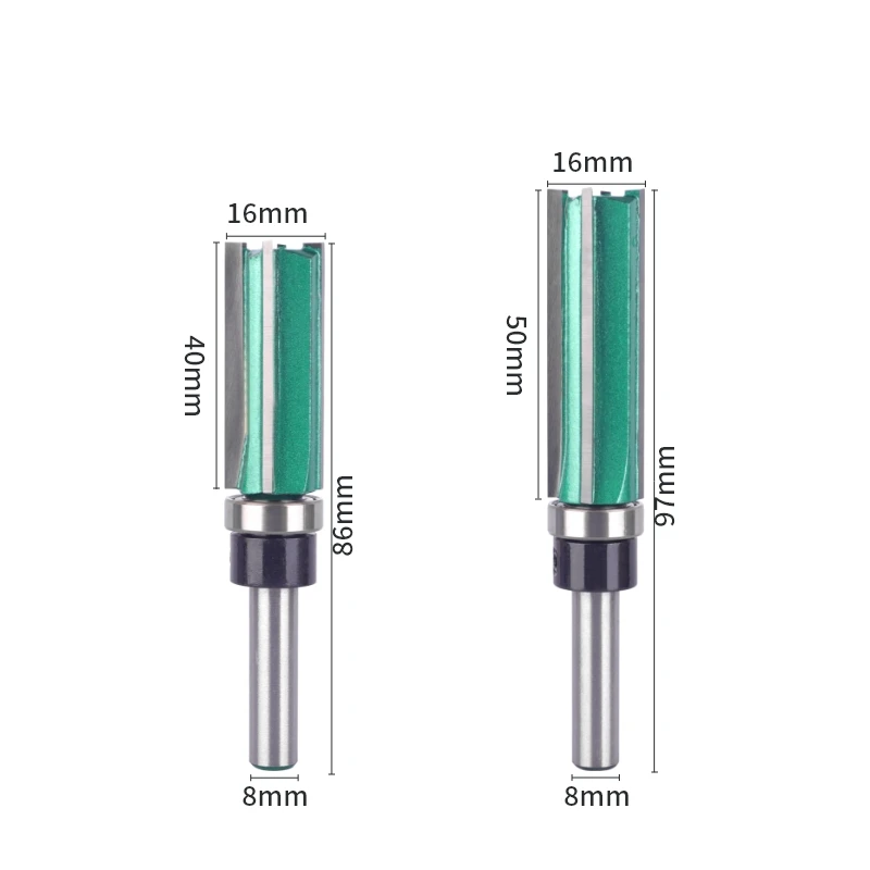 YUSUN 8MM 12MM Shank Z4 Pattern Bit Router Bit fresa per la lavorazione del legno per fresa frontale fresa in metallo duro fresa