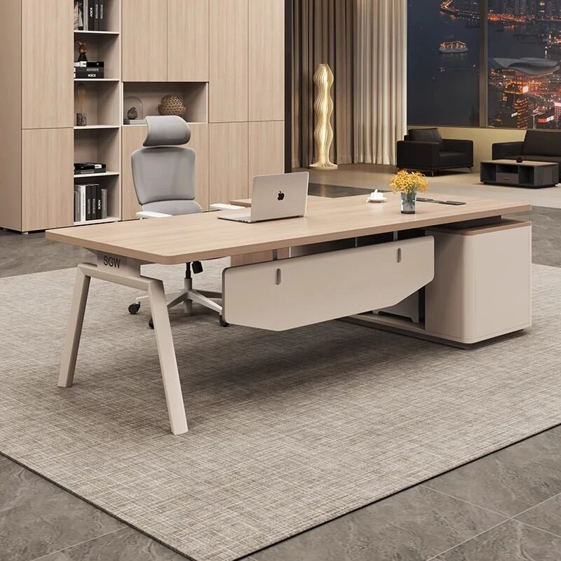 Simple Modern And Chair Set, Single-Person Office Furniture, Large Executive , Supervisor Desk, Manage